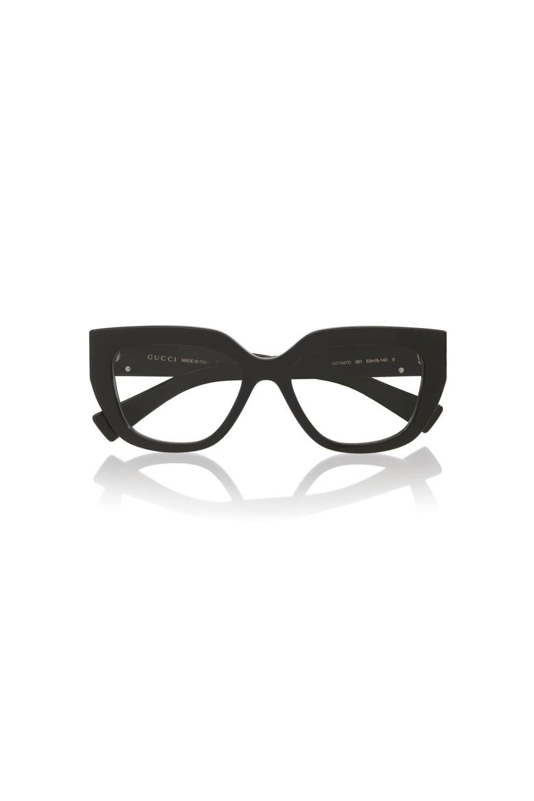 53mm Cat Eye optical glasses, Alternate, color, Black