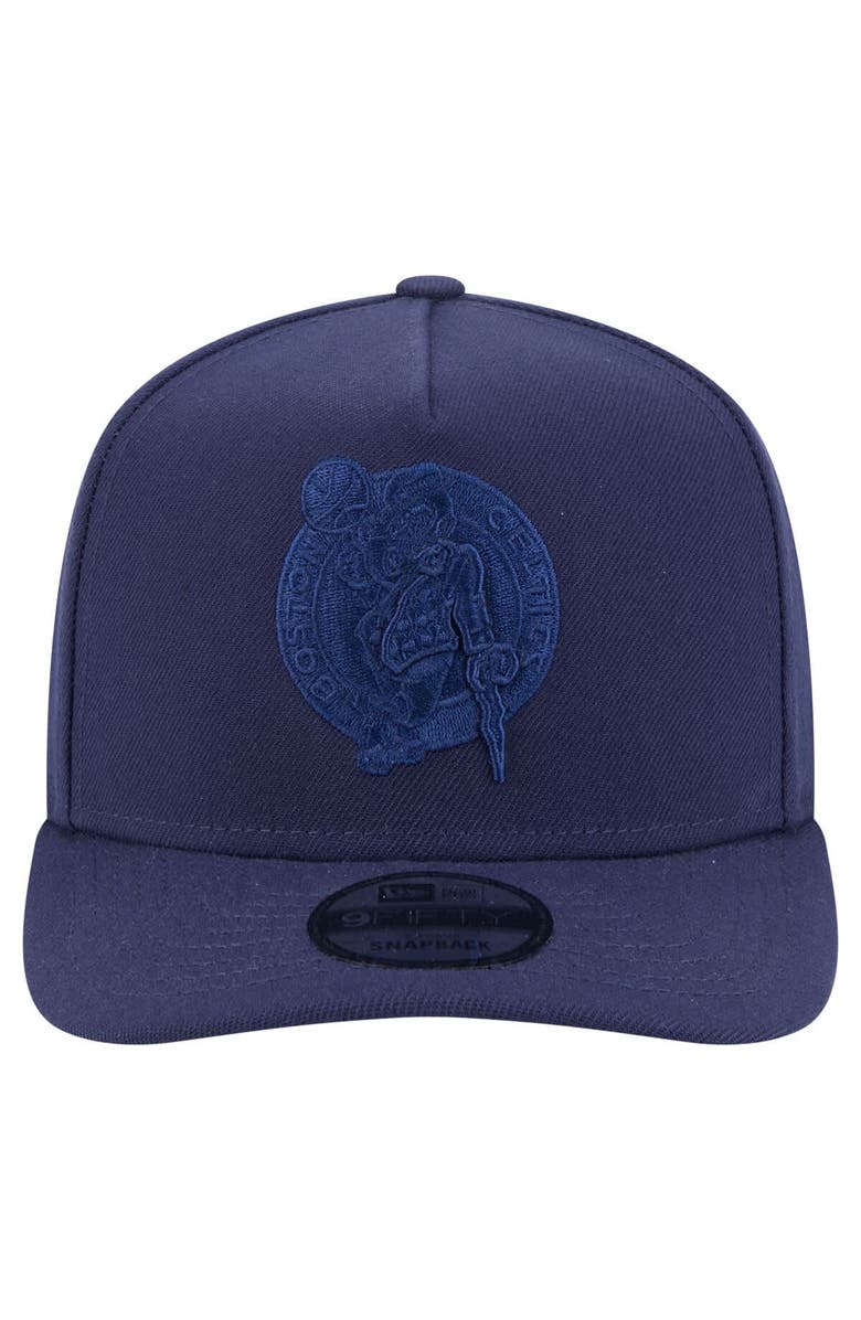 New Era Men's New Era  Navy Boston Celtics Colorpack A-Frame Pinch Front 9FIFTY Snapback Hat, Alternate, color, 