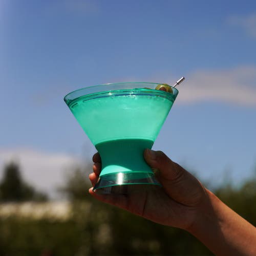 Host Martini Freeze Cooling Cup Set Of 2 In Aqua