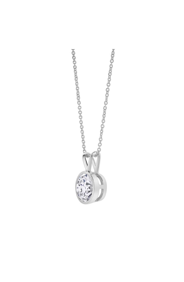 LuvMyJewelry Astral 14K Gold Round Lab Grown Diamond Pendant - 1 Ct, Alternate, color, 14K White Gold