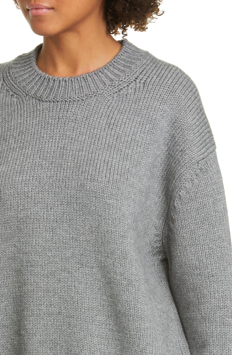 Mansur Gavriel Wool Crewneck Sweater, Alternate, color, 