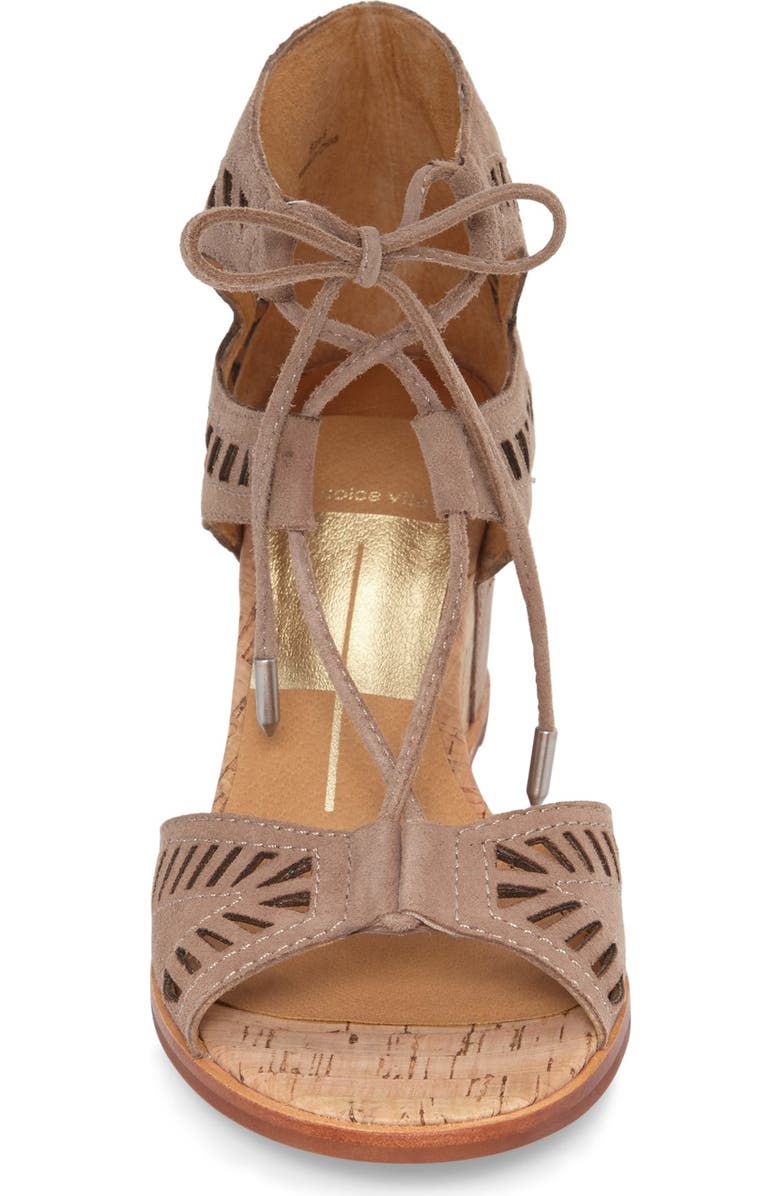 Dolce Vita 'Linsey' Lace-Up Wedge Sandal, Alternate, color,