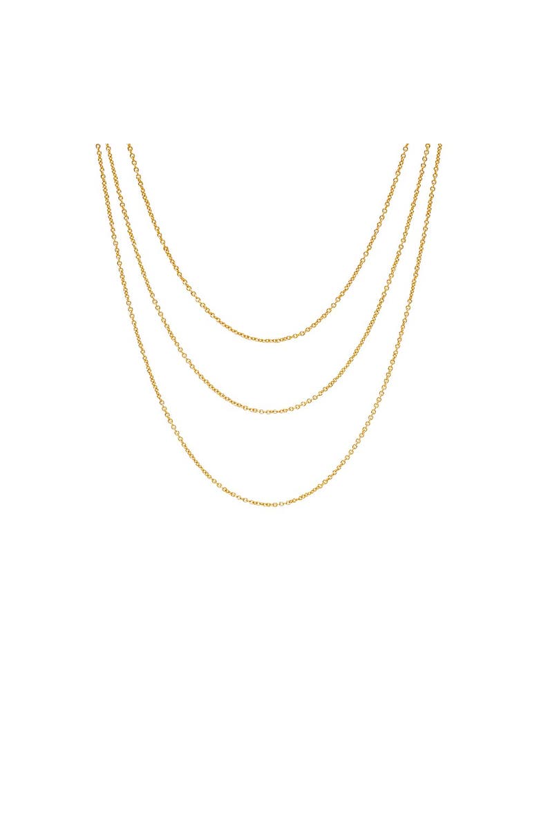 BY ADINA EDEN Dainty Cable Chain Necklace Combo Set, Main, color,