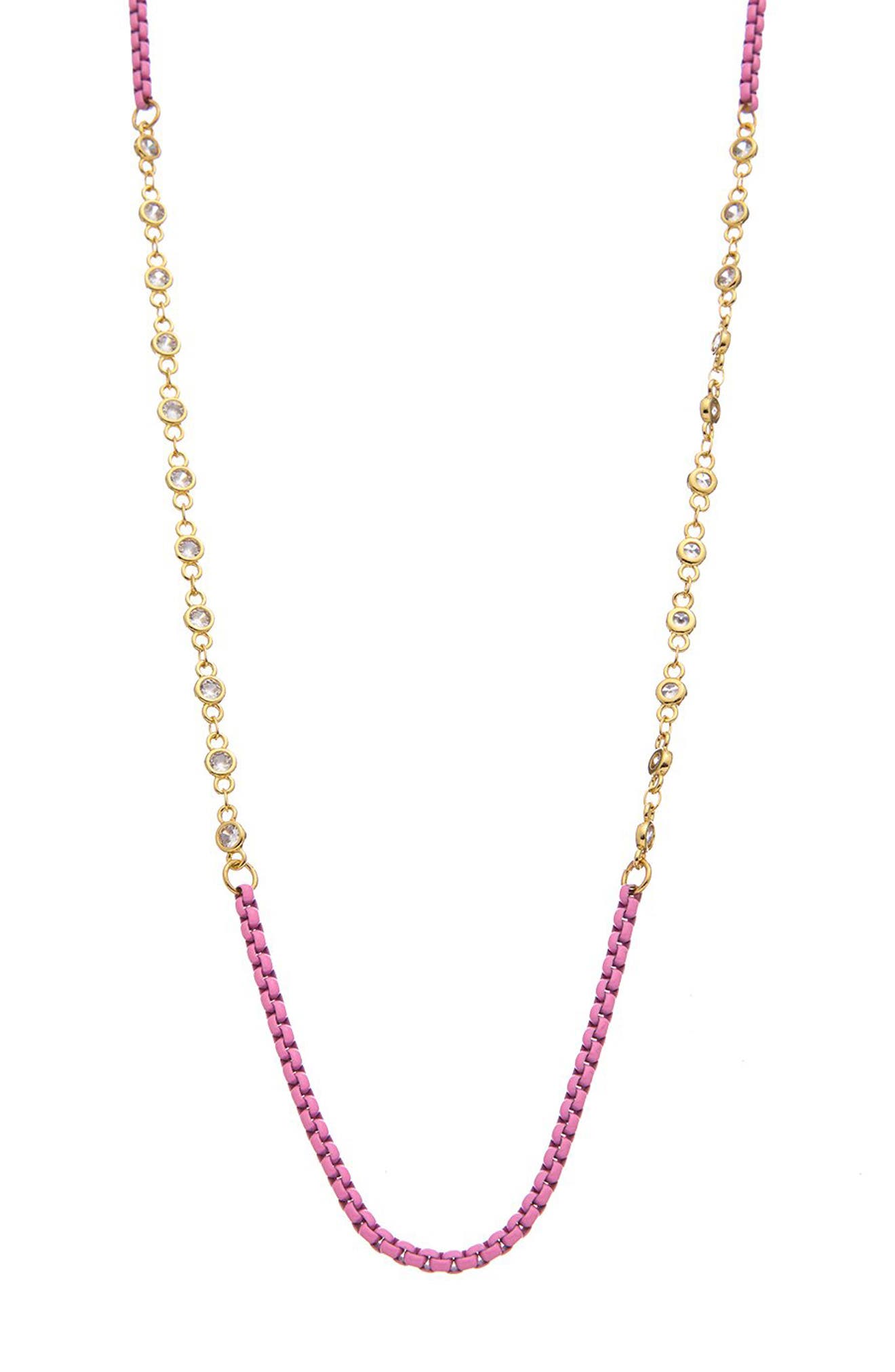 Juvell Two-Tone Station Long Necklace