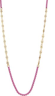 Juvell Two-Tone Station Long Necklace