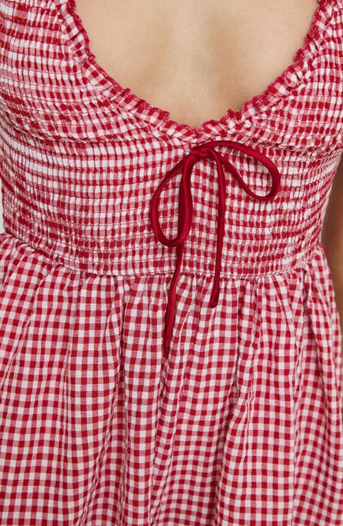 Princess Polly Wescott Gingham Romper In Pink