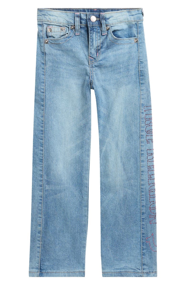True Religion Kids' Becca Straight Leg Jeans, Main, color, Blue