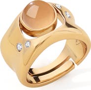 RETRO CHIC Dawn Light Wide Ring