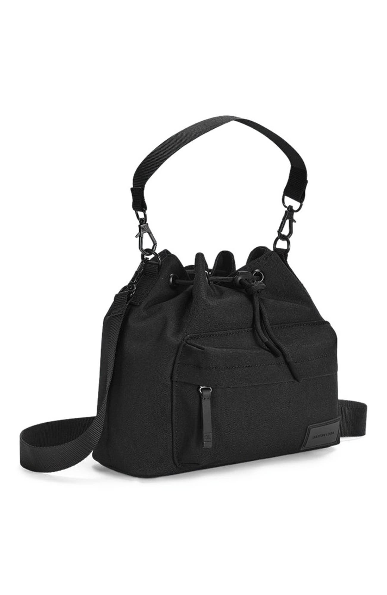 Spläsh Bucket Crossbody Weave, Alternate, color, Weave Black