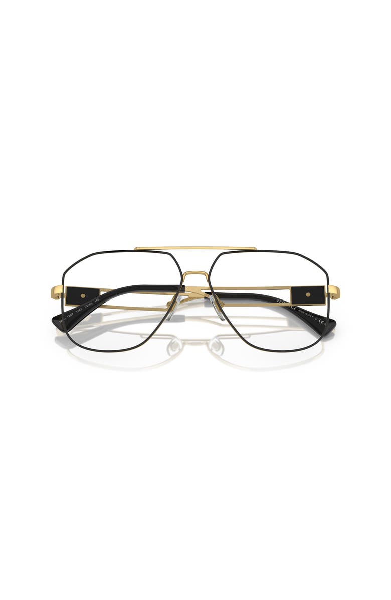 Versace 59mm Pilot optical glasses, Alternate, color, Black