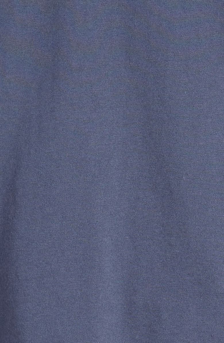 vineyard vines Kids' Football Whale Long Sleeve Pocket Cotton Graphic T-Shirt, Alternate, color, 406 Blue B