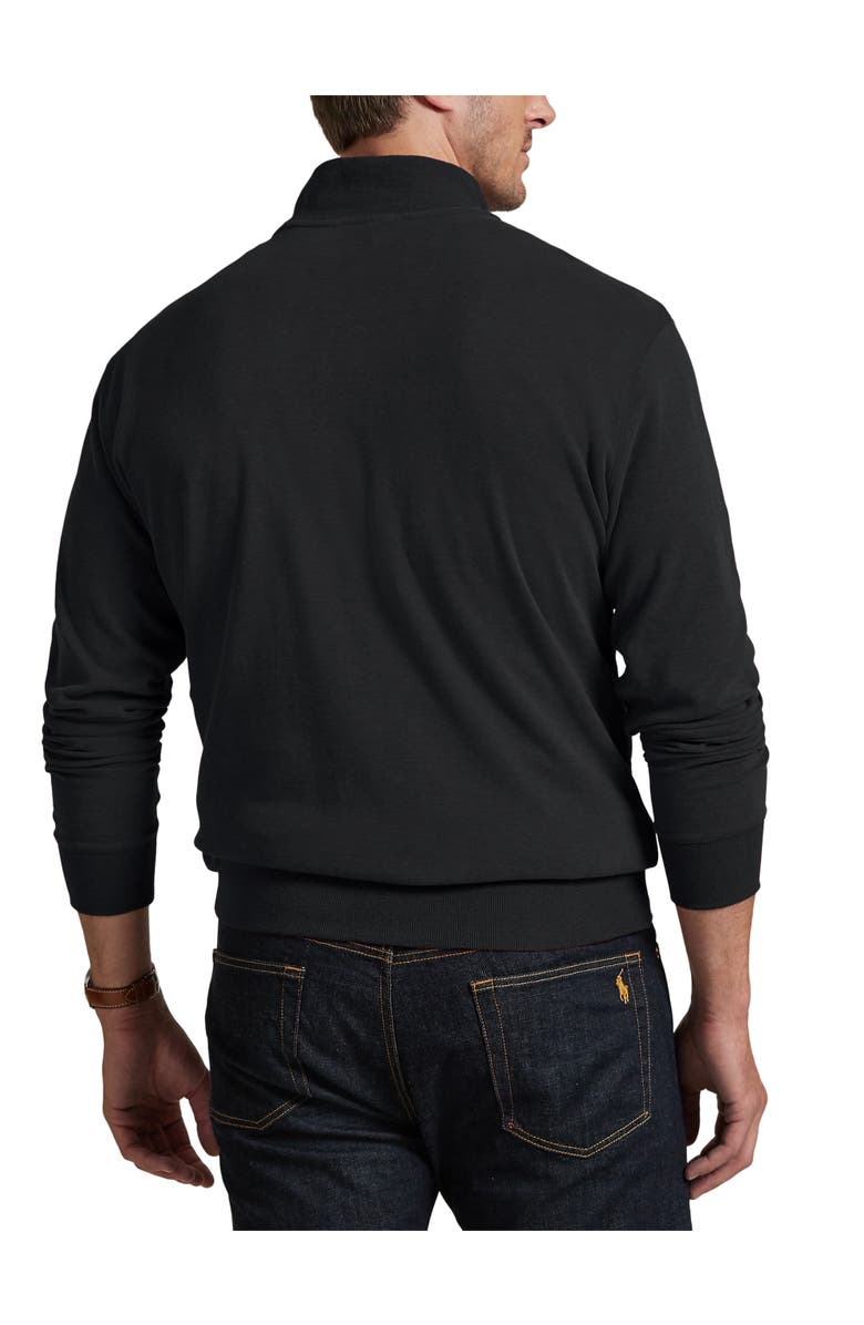 Polo Ralph Lauren Luxe 1/4-Zip Pullover, Alternate, color, Black
