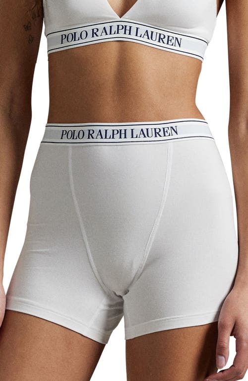 Polo Ralph Lauren Logo Band Knit Boxers In White