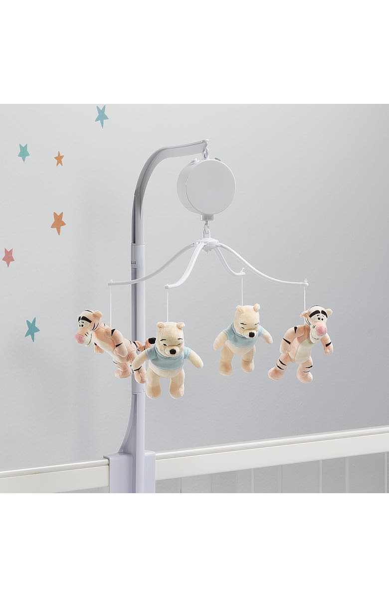 Lambs & Ivy Disney Baby Winnie the Pooh Hugs Musical Baby Crib Mobile Soother, Alternate, color, Multicolor