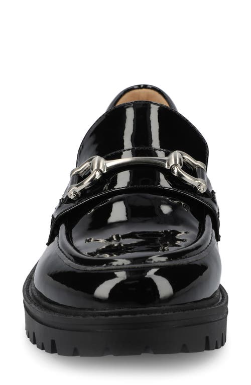 Journee Collection Jessamy Lug Loafer In Patent/black