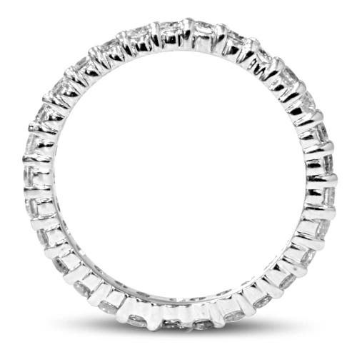 Bliss Diamond Stackable 14k Gold Band Lab Grown In Silver