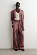 COS Relaxed Linen-Blend Wide-Leg Pants