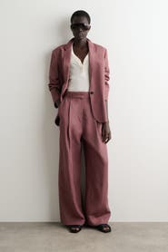 COS Relaxed Linen-Blend Wide-Leg Pants