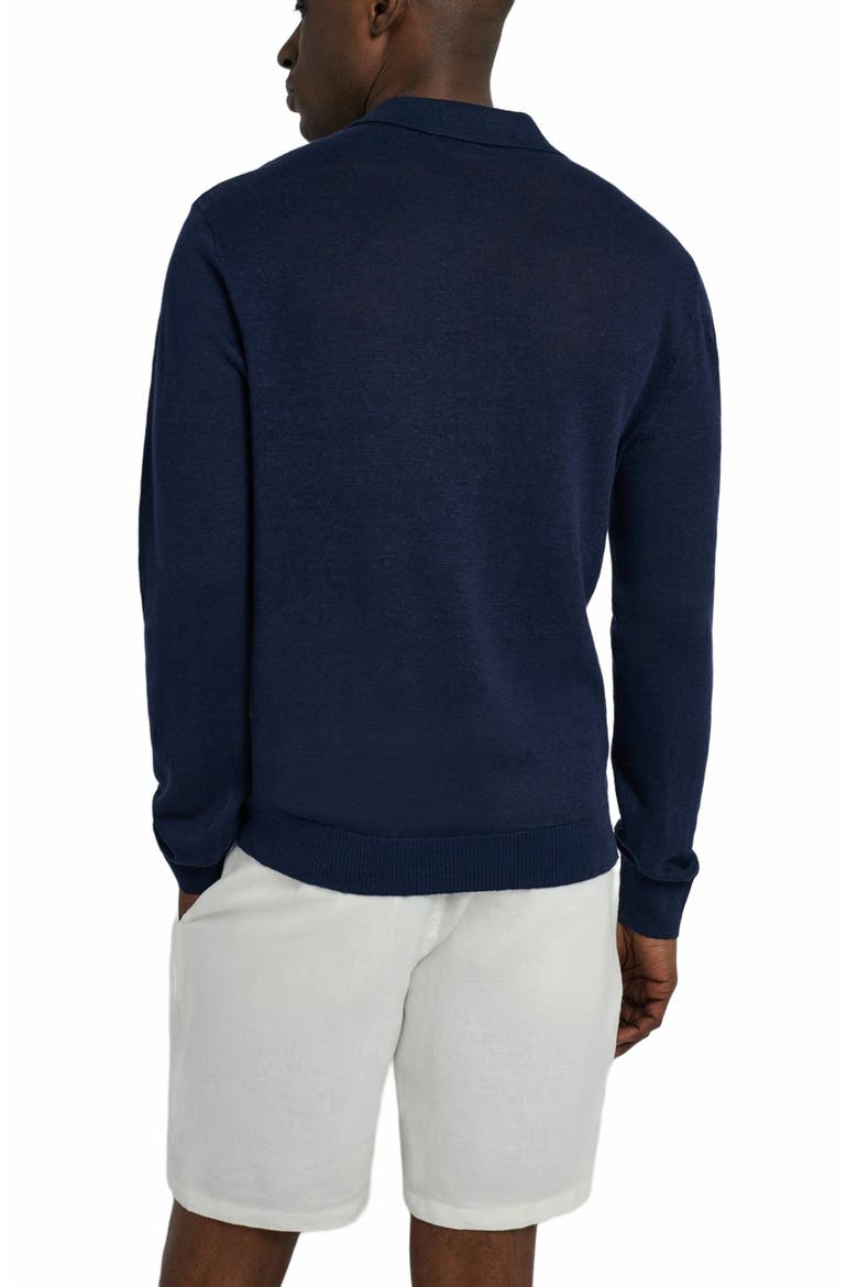 Linen Sweater Long Sleeve Johnny Polo, Alternate, color, DEEP NAVY