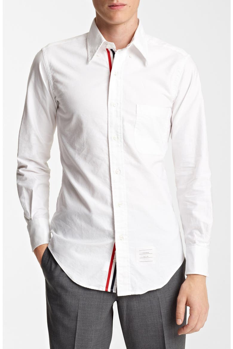 Oxford Shirt with Signature Placket, Main, color, WHITE