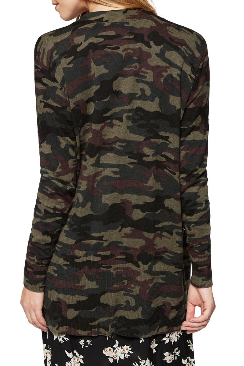 Camo Print Camp Cardigan, Alternate, color, CAMP CAMO