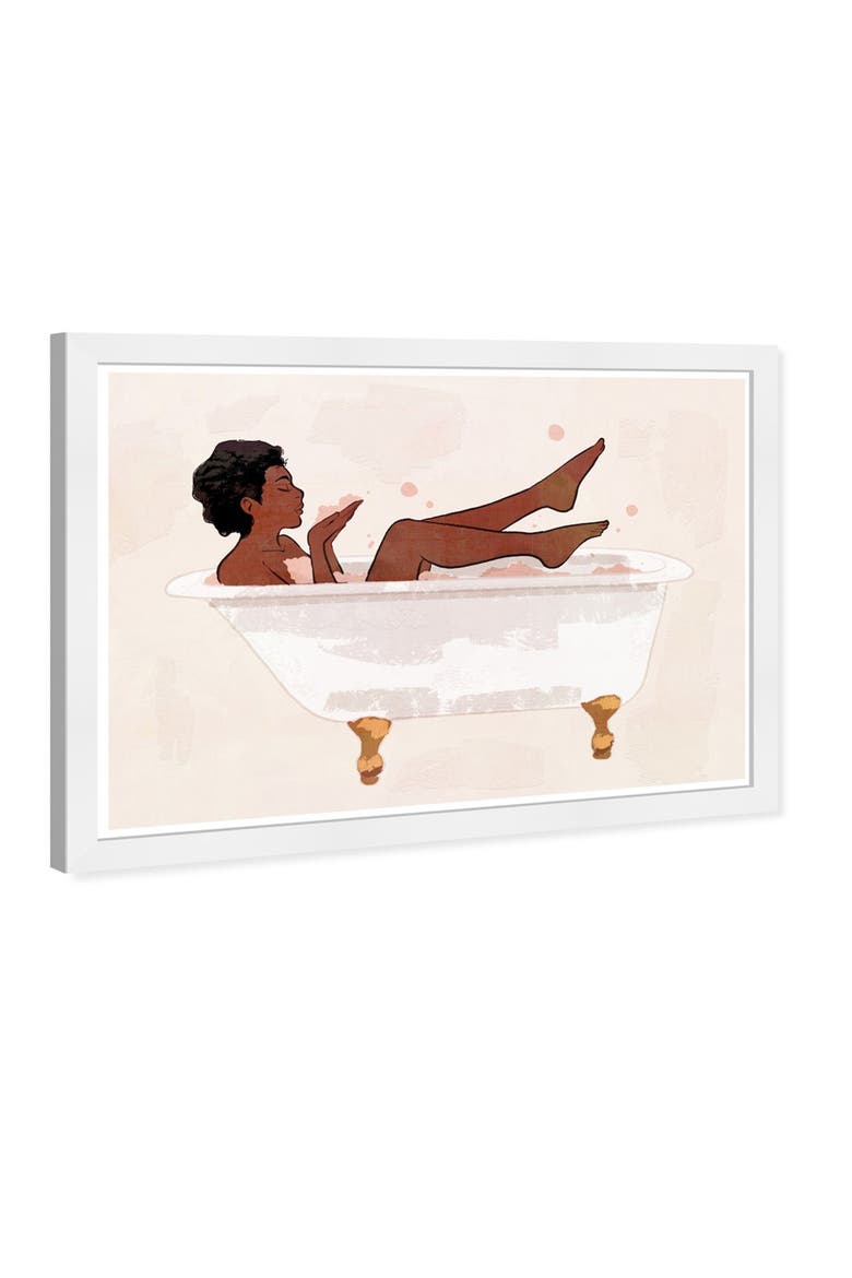 Bath Time Beige Framed Wall Art, Alternate, color, BEIGE
