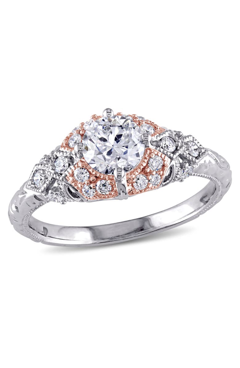 Julianna B. Diamond Vintage Engagement Ring 14k Two-Tone, Main, color, 14K Two-Tone Gold