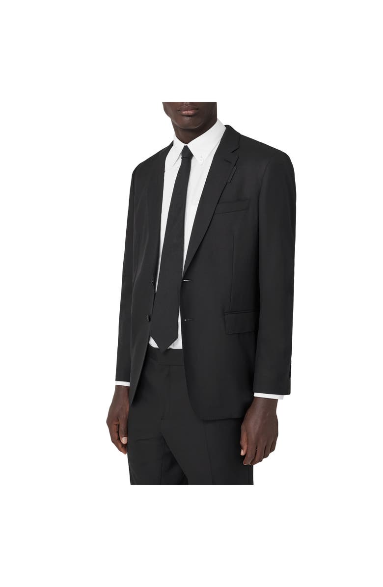 Burberry Wool Tailored Jacket, Alternate, color, Black