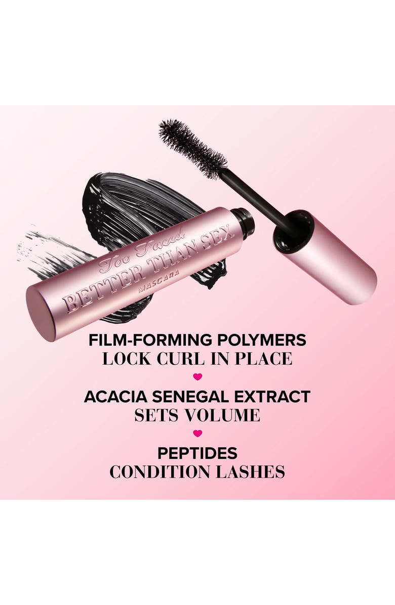 Too Faced Better Than Sex Volumizing & Lengthening Mascara Duo $58 Value, Alternate, color,