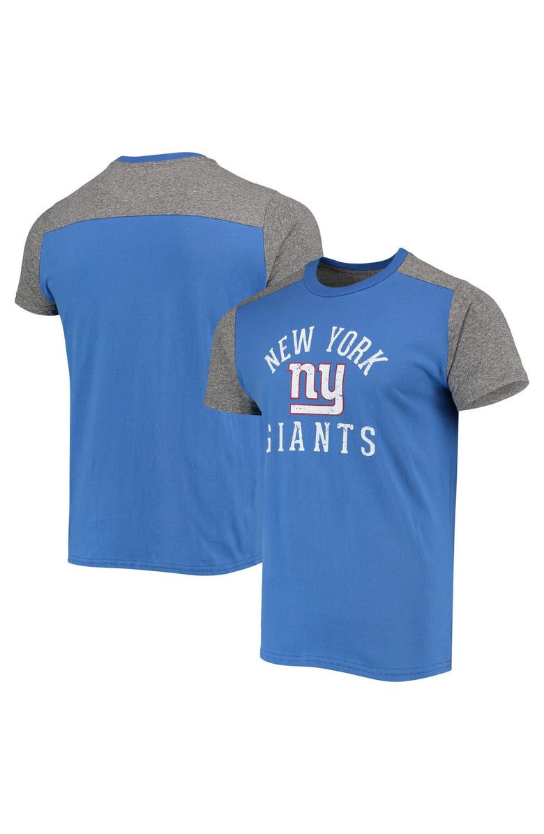Majestic Threads Men's Majestic Threads Royal/Gray New York Giants Field Goal Slub T-Shirt, Main, color, Royal