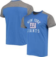 Majestic Threads Men's Majestic Threads Royal/Gray New York Giants Field Goal Slub T-Shirt