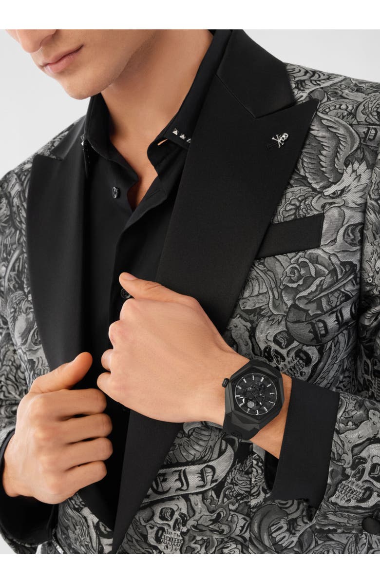 PHILIPP PLEIN The $kull Spikes Watch, Alternate, color,
