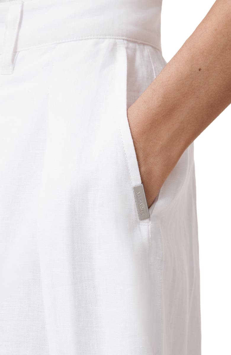 AllSaints Becca Linen Trousers, Alternate, color, 