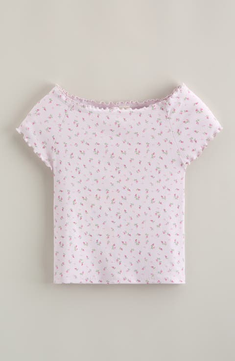 Kids' Lettuce Edge Rib T-Shirt