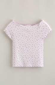 Treasure & Bond Kids' Lettuce Edge Rib T-Shirt
