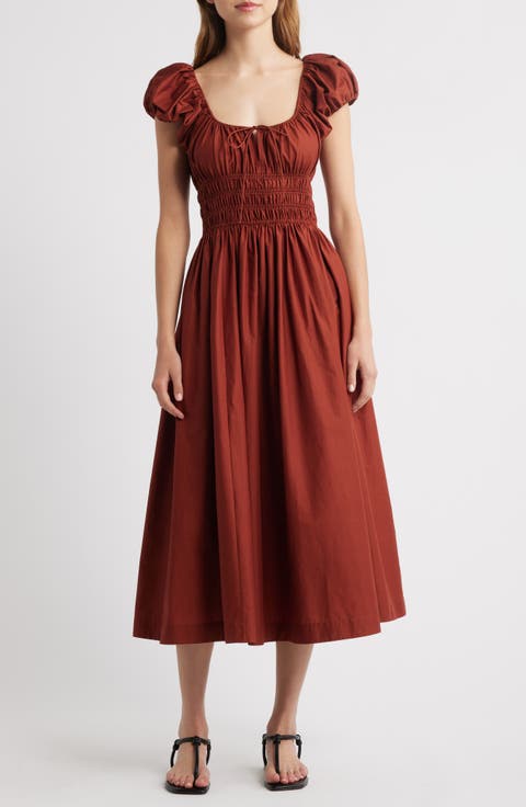 Quinn Organic Cotton Poplin Maxi Dress