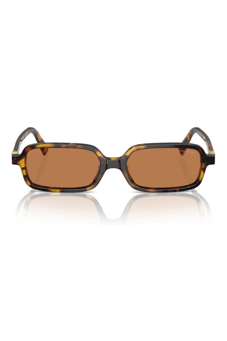 51mm Rectangular Sunglasses, Alternate, color, BLOND HAVANA