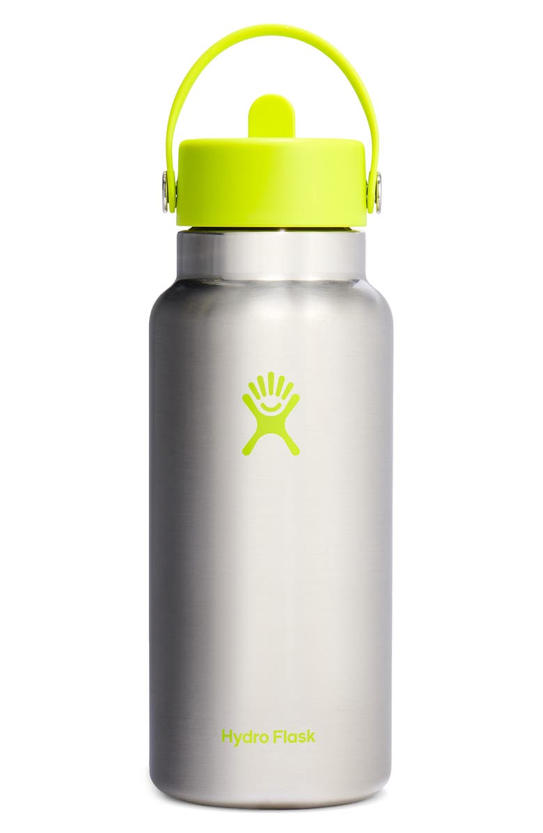 Hydro Flask 32-Ounce Wide Mouth Flex Straw Cap Water Bottle, Main, color,