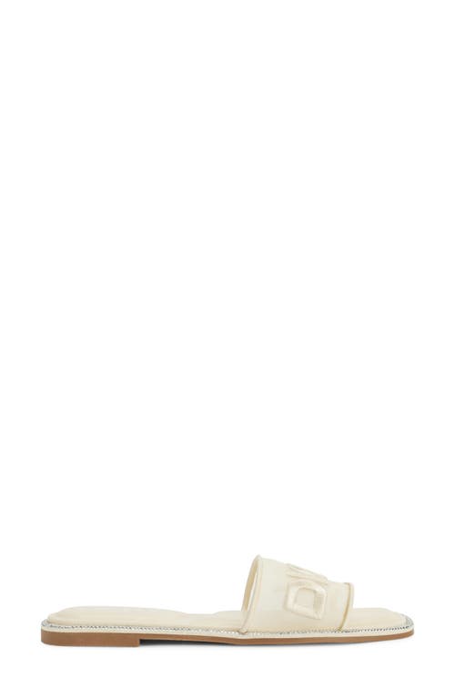 Dkny Badin Logo Slide Sandal In Bone