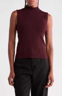 Milan Mock Neck Sleeveless Knit Top