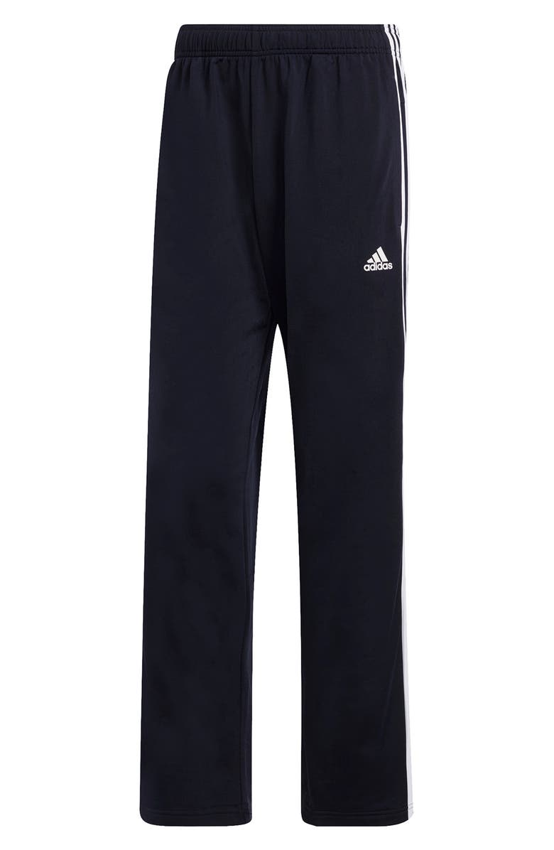 adidas Essentials 3-Stripes Tricot Open Hem Pants, Alternate, color,