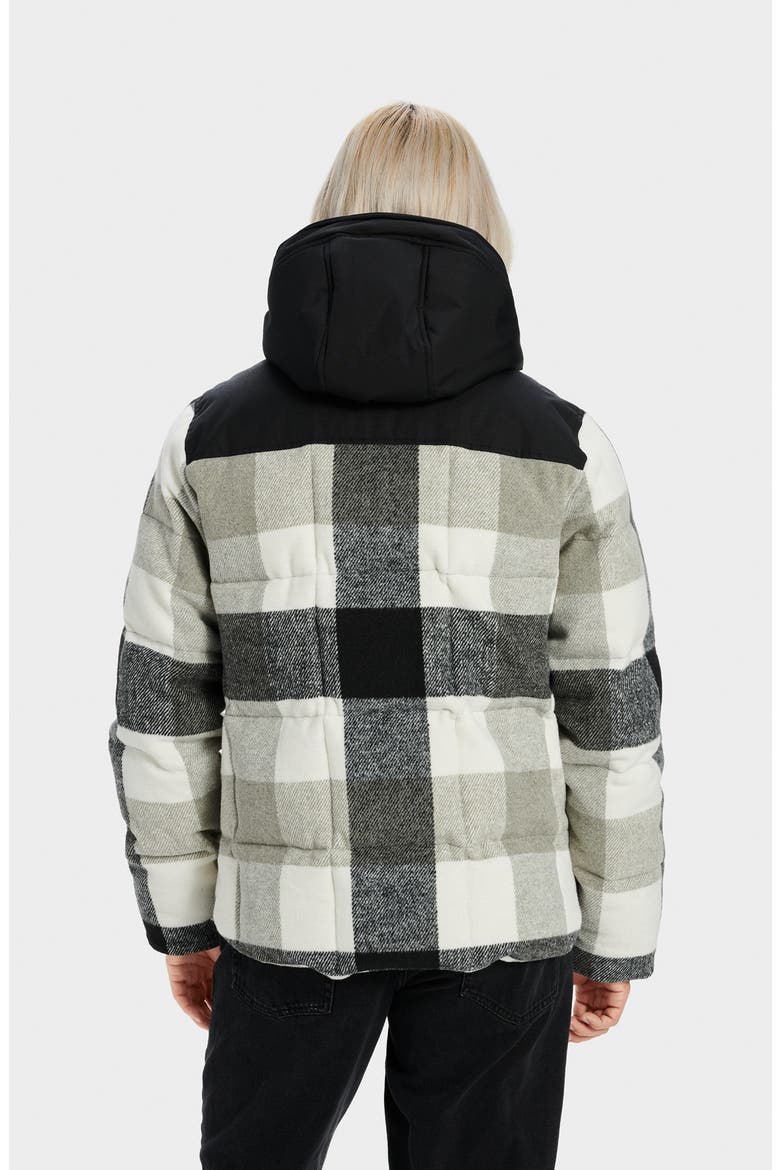 Cadin Down Parka II, Alternate, color, GREY PLAID