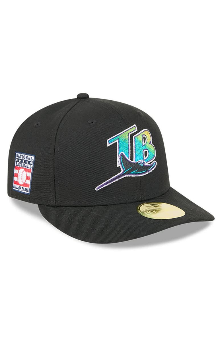 New Era Men's New Era Black Tampa Bay Rays Baseball Hall of Fame 59FIFTY Low Profile Fitted Hat, Alternate, color, 