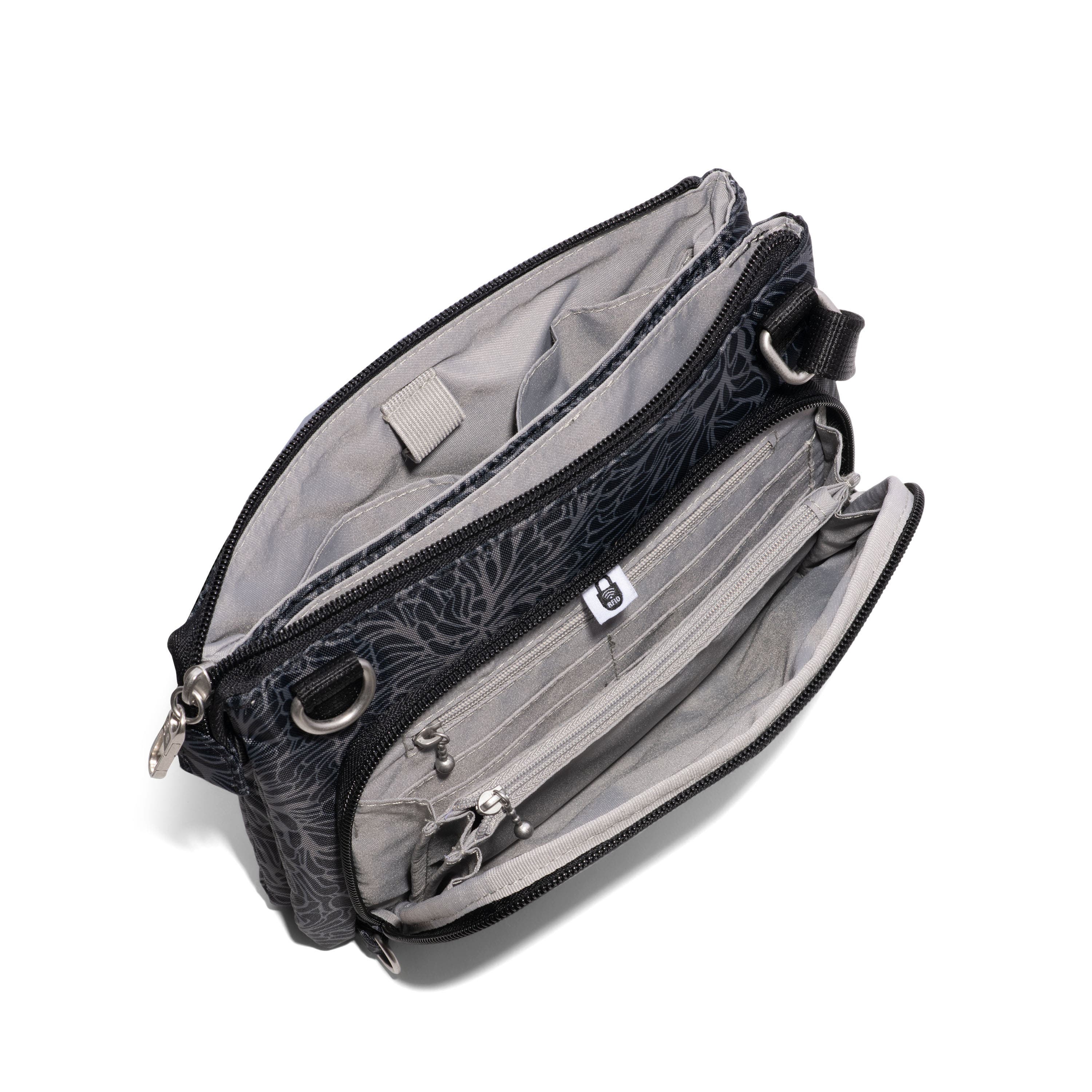 Securtex Anti-theft Stash Crossbody, Alternate, color, Midnight Blossom Print