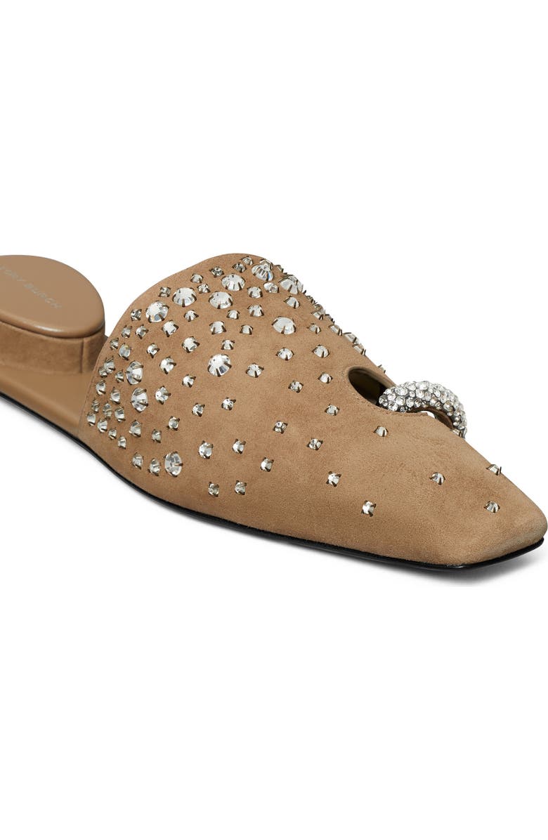 Tory Burch Pierced Mule, Alternate, color, River Rock / Crystal
