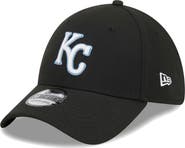 New Era Men's New Era Black Kansas City Royals Logo 39THIRTY Flex Hat