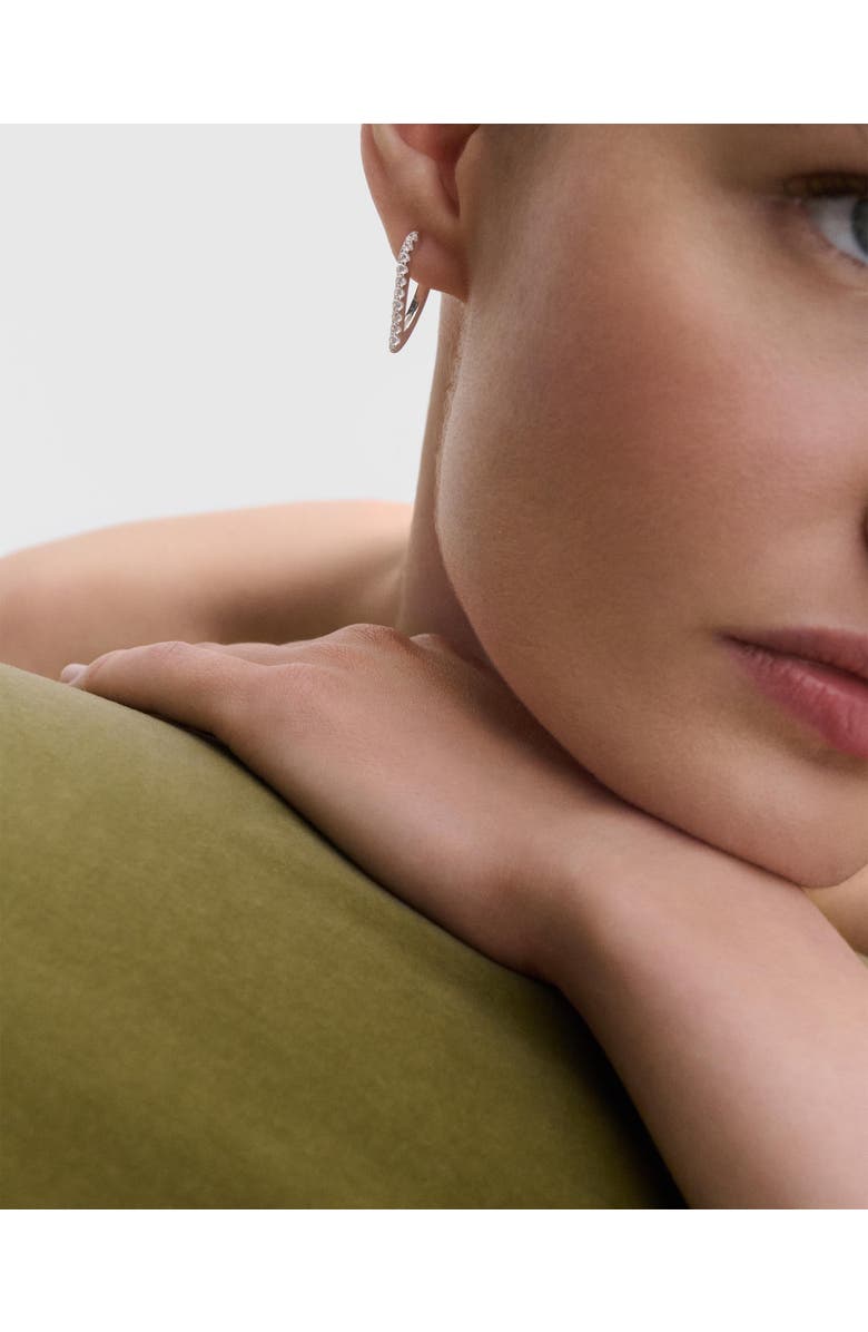 PDPAOLA Gloss Hoops, Alternate, color, Silver