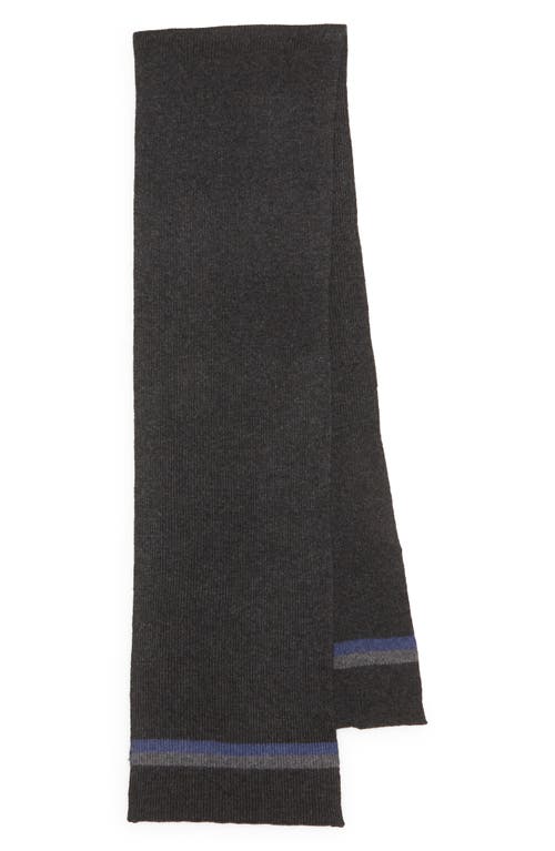 Robert Barakett Tipped Wool And Cashmere Scarf In Black