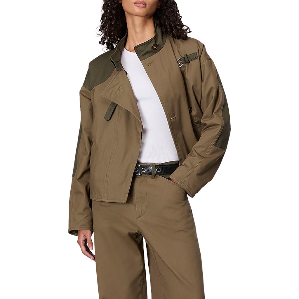 Rag & Bone Tatum Cotton Military Jacket In Brown