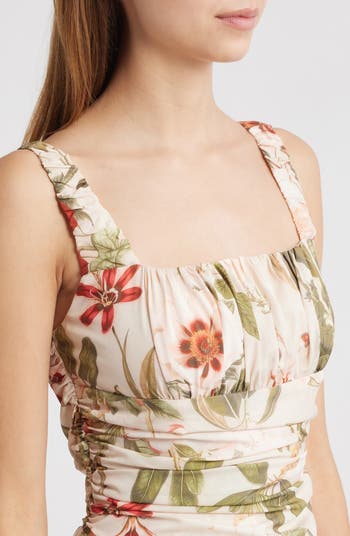 Cameron Floral Maxi Cocktail Dress